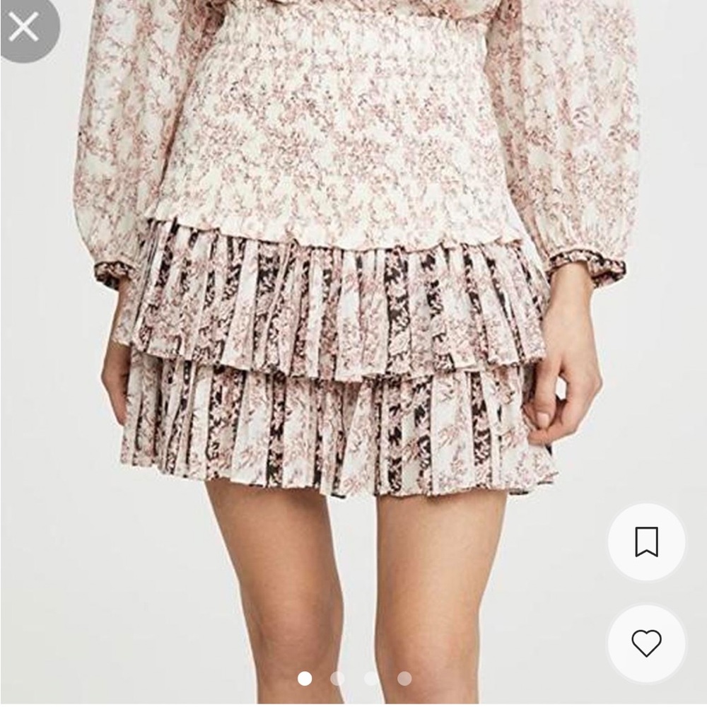 Isabel Marant Étoile Naomi skirt color: Ecru/Black. Size 34